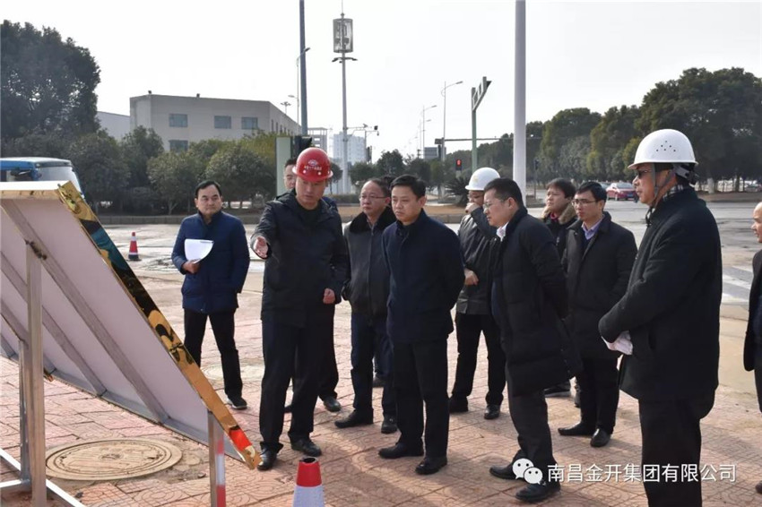 区工委副书记程建兵深入金开江南（中国）在建项目开展实地调研