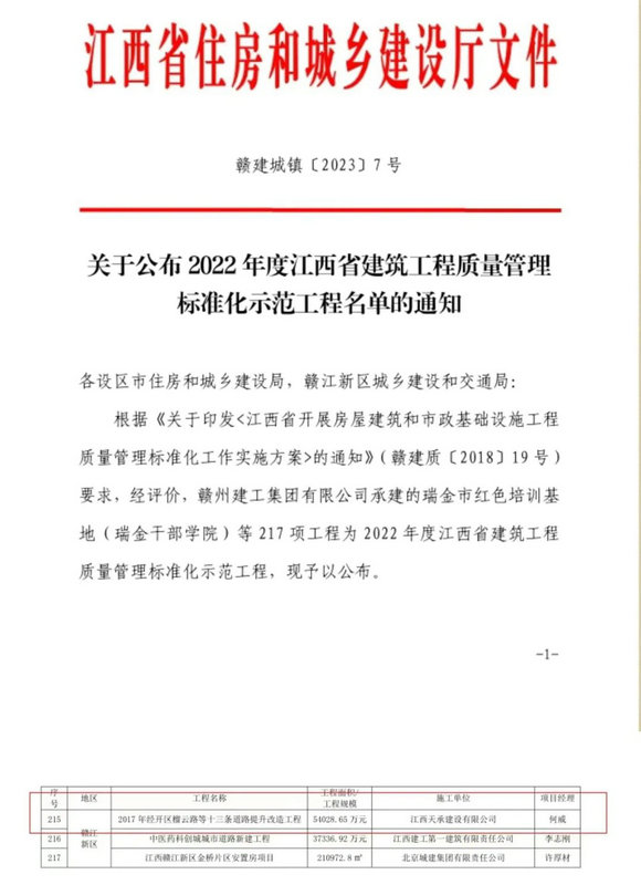喜报！江南（中国）荣获2022年度省建筑工程质量管理标准化示范过程